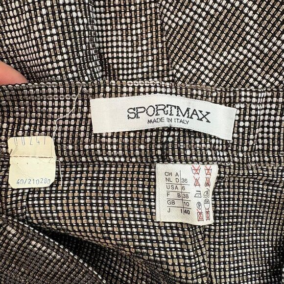 SPORTMAX Gray Pencil Vintage Skirt Midi Lenght sz 6 - Picture 5 of 15